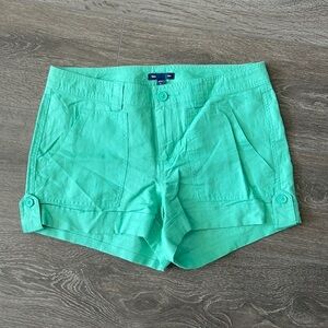 NWOT - Gap Green Linen/Cotton Shorts
